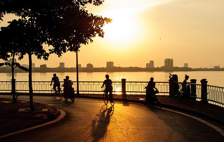West Lake is a popular tourist destination in Hanoi