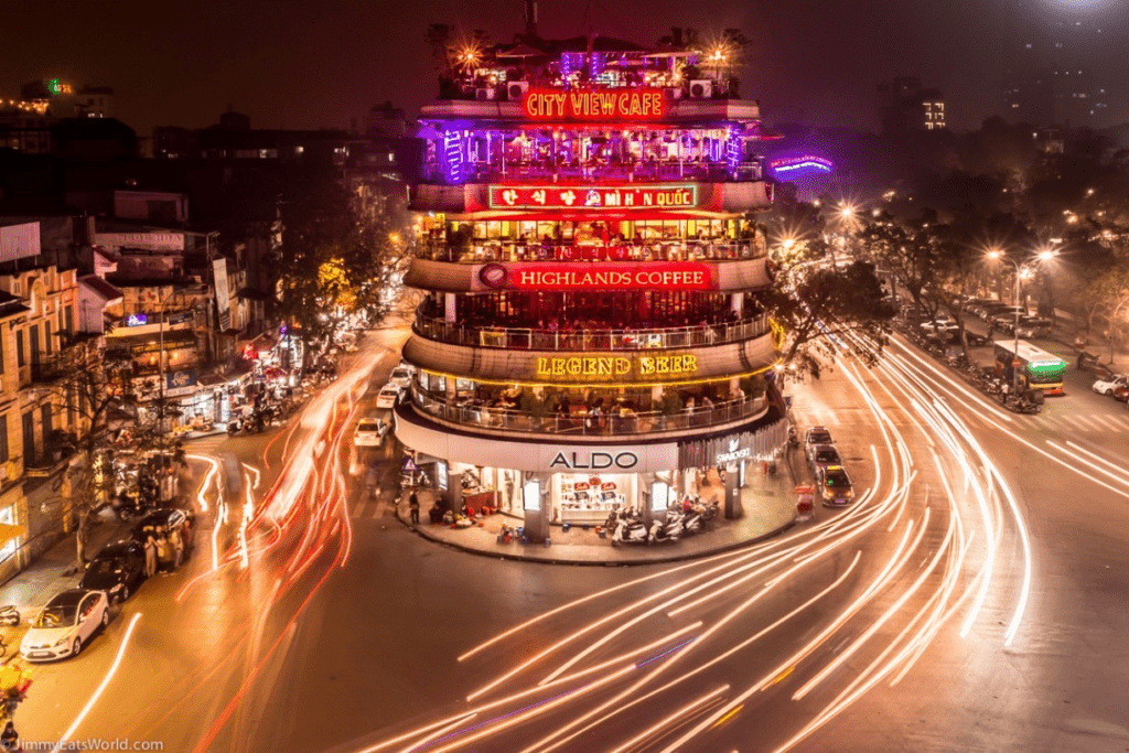 The City View Cafe Hanoi with night vision, best cafes
